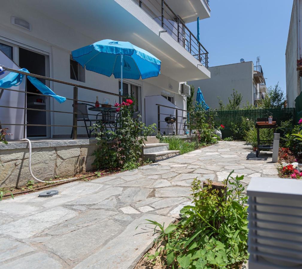 Halkidiki beach apartments 1 Nea Kallikratia Vergia beach Nea Kallikrateia Exteriör bild